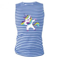 Майка-тельняшка Единорог делает дэббинг - PrintSalon