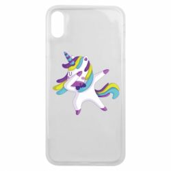 Чехол для iPhone Xs Max Единорог делает дэббинг - PrintSalon