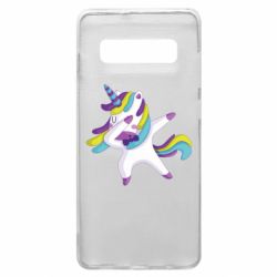 Чехол для Samsung S10+ Единорог делает дэббинг - PrintSalon
