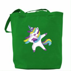 Эко-сумка Единорог делает дэббинг - PrintSalon