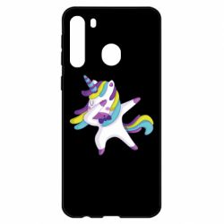 Чехол для Samsung A21 Единорог делает дэббинг - PrintSalon