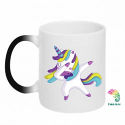 Чашка-хамелеон Единорог делает дэббинг - PrintSalon