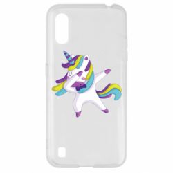 Чехол для Samsung A01/M01 Единорог делает дэббинг-PrintSalon Чехол для Samsung A01/M01 Единорог делает дэббинг