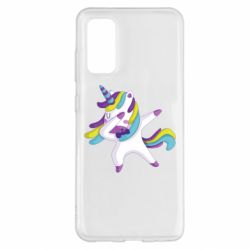 Чехол для Samsung S20 Единорог делает дэббинг-PrintSalon Чехол для Samsung S20 Единорог делает дэббинг