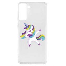 Чехол для Samsung S21+ Единорог делает дэббинг - PrintSalon