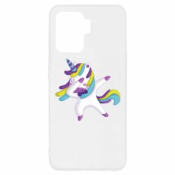 Чехол для Oppo Reno 5 Lite Единорог делает дэббинг - PrintSalon