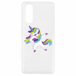 Чехол для Oppo Find X2 Единорог делает дэббинг - PrintSalon