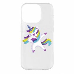 Чехол для iPhone 14 Pro Единорог делает дэббинг - PrintSalon