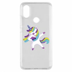 Чехол для Xiaomi Mi A2 Единорог делает дэббинг - PrintSalon
