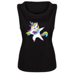 Женская майка Единорог делает дэббинг - PrintSalon