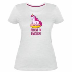 Мужское поло Единорог с пончиком - PrintSalon