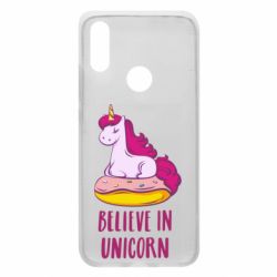 Чехол для Xiaomi Redmi 7 Единорог с пончиком - PrintSalon