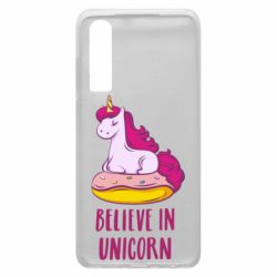 Чехол для Huawei P30 Единорог с пончиком - PrintSalon