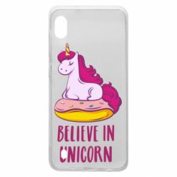 Чехол для Samsung A10 Единорог с пончиком - PrintSalon