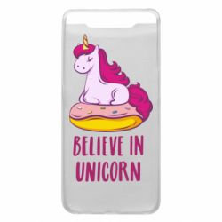 Чехол для Samsung A80 Единорог с пончиком - PrintSalon