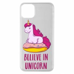 Чехол для iPhone 11 Pro Max Единорог с пончиком - PrintSalon