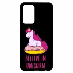 Чехол для Samsung A52 5G Единорог с пончиком - PrintSalon