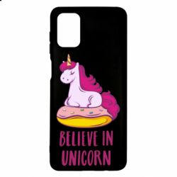 Чехол для Samsung M51 Единорог с пончиком