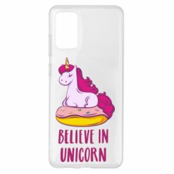 Чехол для Samsung S20+ Единорог с пончиком - PrintSalon