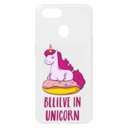 Чехол для Oppo A5s/A12 Единорог с пончиком - PrintSalon