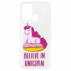 Чехол для Oppo A52/A72/A92 Единорог с пончиком - PrintSalon