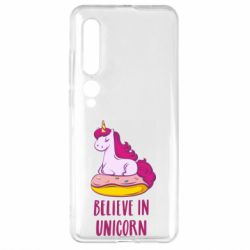 Чехол для Xiaomi Mi10/10 Pro Единорог с пончиком - PrintSalon