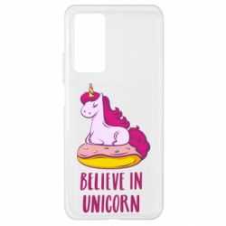 Чехол для Xiaomi Mi 10T/10T Pro Единорог с пончиком - PrintSalon