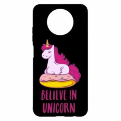 Чехол для Xiaomi Redmi Note 9 5G/Redmi Note 9T Единорог с пончиком - PrintSalon