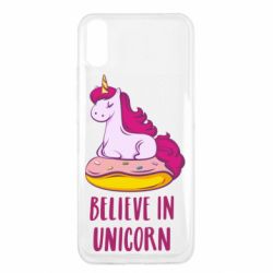 Чехол для Xiaomi Redmi 9a Единорог с пончиком - PrintSalon