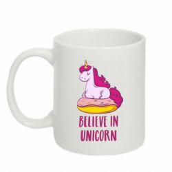 Чашка 320ml Единорог с пончиком-PrintSalon Чашка 320ml Единорог с пончиком