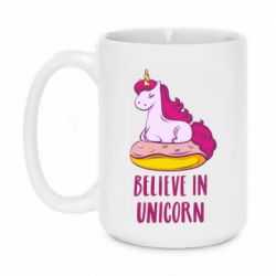 Чашка 420ml Единорог с пончиком - PrintSalon