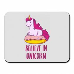 Коврик для мыши Единорог с пончиком - PrintSalon