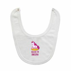 Слюнявчик  Единорог с пончиком - PrintSalon