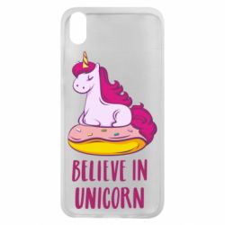 Чехол для Xiaomi Redmi 7A Единорог с пончиком - PrintSalon