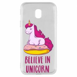 Чехол для Samsung J3 2017 Единорог с пончиком - PrintSalon