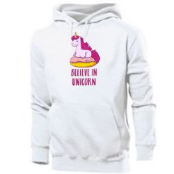 Мужское худи Единорог с пончиком - PrintSalon