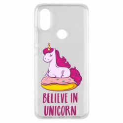 Чехол для Xiaomi Mi A2 Единорог с пончиком - PrintSalon