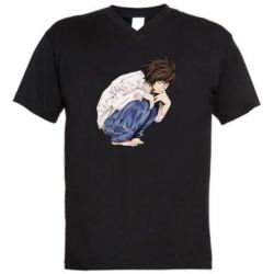 Мужская футболка  с V-образным вырезом El Death Note - PrintSalon