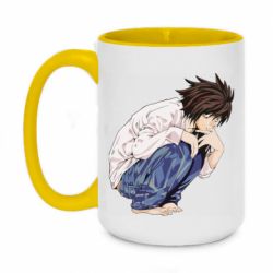 Чашка двухцветная 420ml El Death Note - PrintSalon