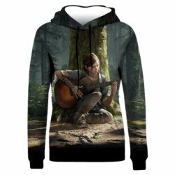 Женское 3D худи Ellie Plays Guitar - PrintSalon