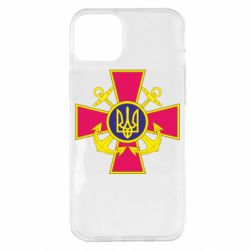 Чехол для iPhone 14 Plus Эмблема ВМСУ - PrintSalon