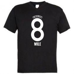 Мужская футболка  с V-образным вырезом Eminem 8 mile - PrintSalon