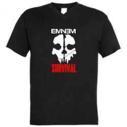 Чоловіча футболка з V-подібним вирізом Eminem Survival - PrintSalon