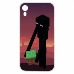 Чехол для iPhone XR Enderman - PrintSalon