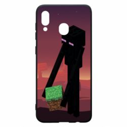 Чехол для Samsung A20 Enderman - PrintSalon