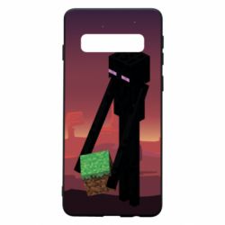 Чехол для Samsung S10 Enderman - PrintSalon