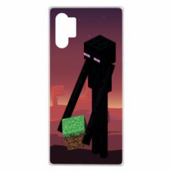 Чехол для Samsung Note 10 Plus Enderman - PrintSalon