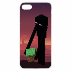 Чехол для iPhone SE 2020 Enderman - PrintSalon