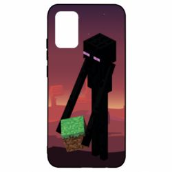 Чехол для Samsung A02s/M02s Enderman - PrintSalon