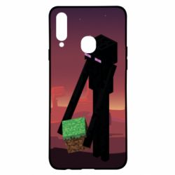 Чехол для Samsung A20s Enderman - PrintSalon